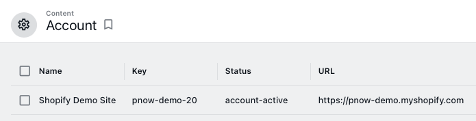 Account Listing