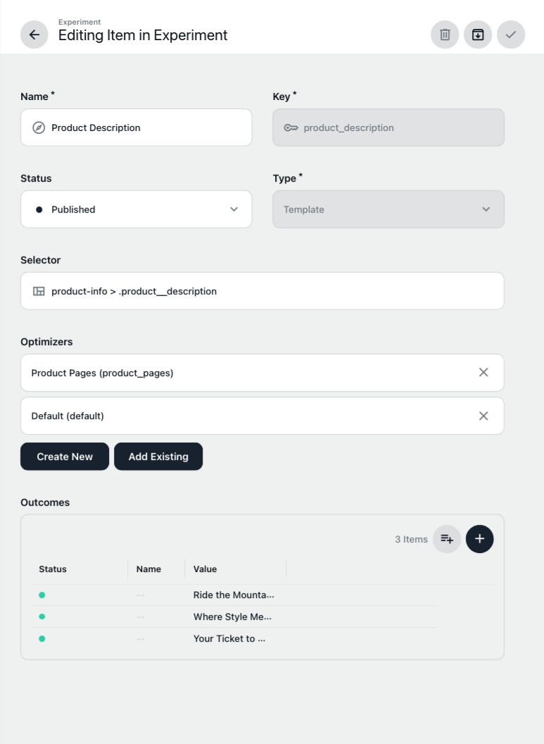 Experiment Overview