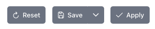 Preset menu in Reports tab