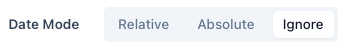 Ignore date mode