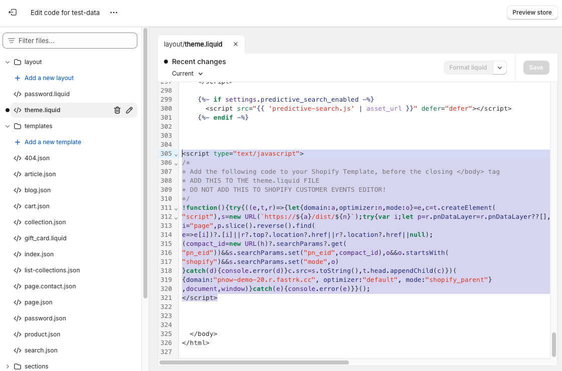 Tag placement in HTML